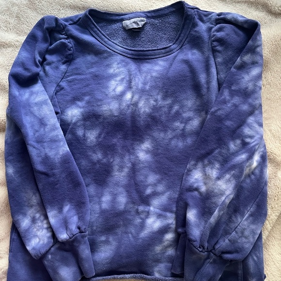 2/$20 ✨Universal Thread Tie-Dye Puff Sleeve Sweatshirt Blue Size S - Picture 7 of 10